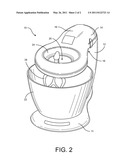 THROUGH-HEAD STAND MIXER diagram and image