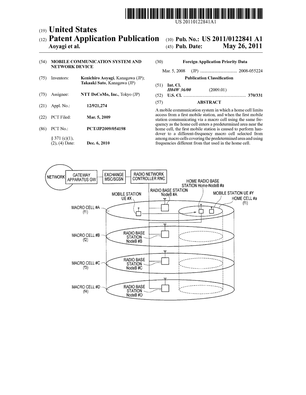 MOBILE COMMUNICATION SYSTEM AND NETWORK DEVICE - diagram, schematic, and image 01