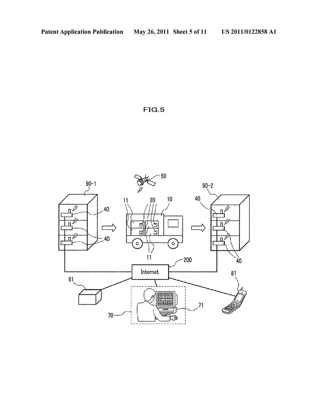 WIRELESS TRANSMITTER-RECEIVER AND MOBILE OBJECT MANAGEMENT SYSTEM - diagram, schematic, and image 06