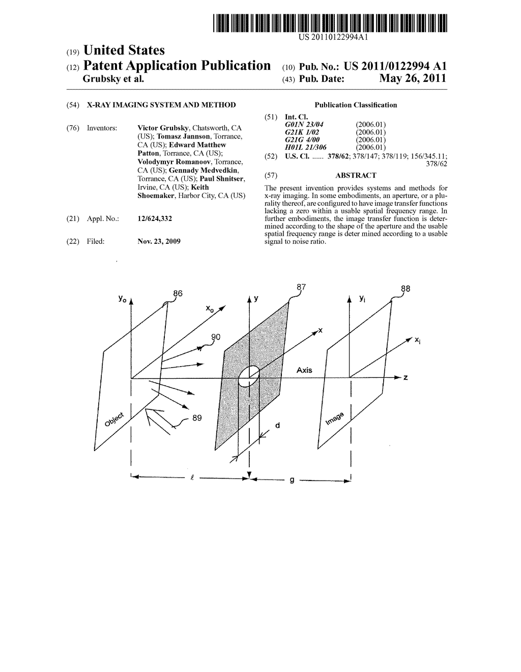 X-RAY IMAGING SYSTEM AND METHOD - diagram, schematic, and image 01