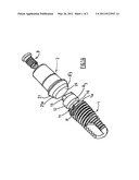 DENTAL IMPLANT COMPRISING A MALE CONICAL CONNECTOR diagram and image