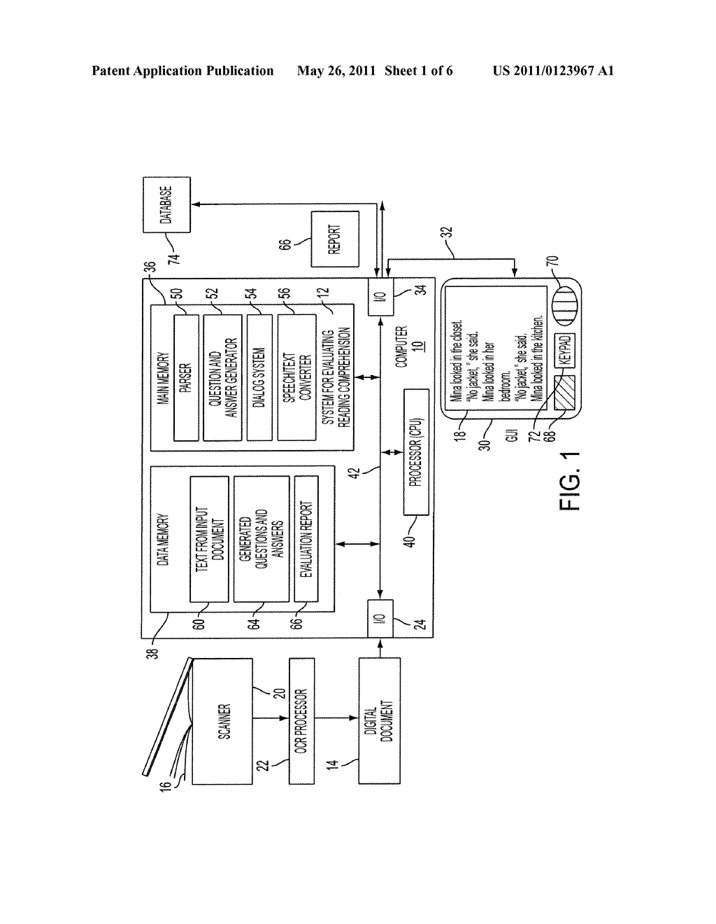 DIALOG SYSTEM FOR COMPREHENSION EVALUATION - diagram, schematic, and image 02