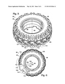 BLOW-MOLDED WHEELS HAVING UNDULATING TREADS, METHODS FOR PRODUCING THE SAME, AND CHILDREN S RIDE-ON VEHICLES INCLUDING THE SAME diagram and image