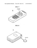 Modular input device and portable handset and remote control provided with the same diagram and image