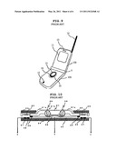 Modular input device and portable handset and remote control provided with the same diagram and image