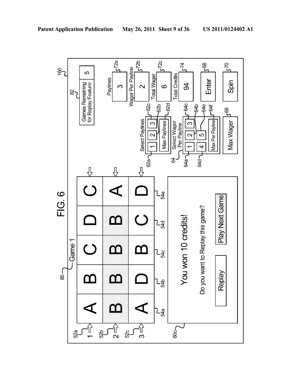 GAMING SYSTEM, GAMING DEVICE, AND METHOD FOR PROVIDING BENEFIT IN A FUTURE PLAY OF A WAGERING GAME - diagram, schematic, and image 10