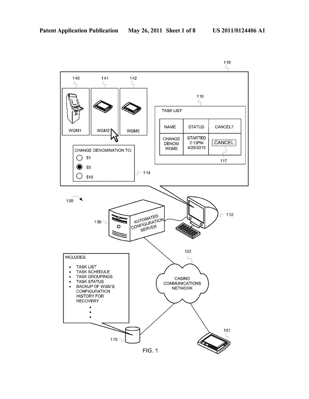 AUTOMATED WAGERING GAME MACHINE CONFIGURATION AND RECOVERY - diagram, schematic, and image 02