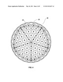 HIGH PERFORMANCE GOLF BALL HAVING A REDUCED-DISTANCE diagram and image