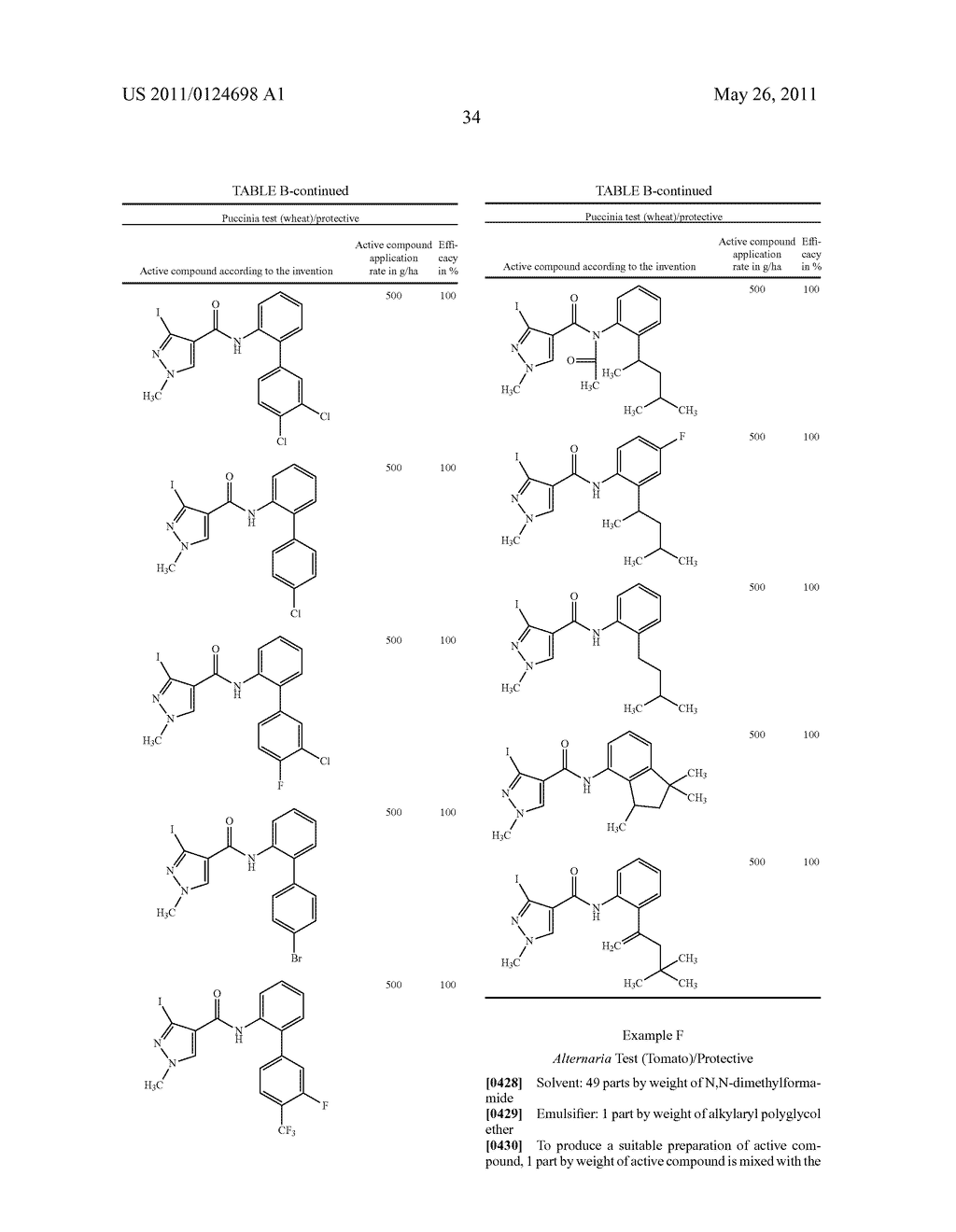 Iodopyrazolyl Carboxanilides - diagram, schematic, and image 35