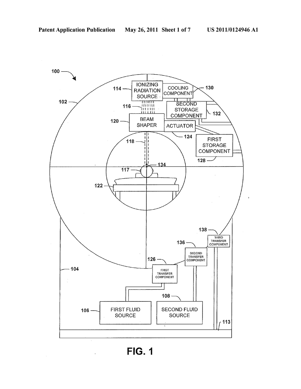 FLUID TRANSFER FOR RADIATION TREATMENT APPARATUS - diagram, schematic, and image 02