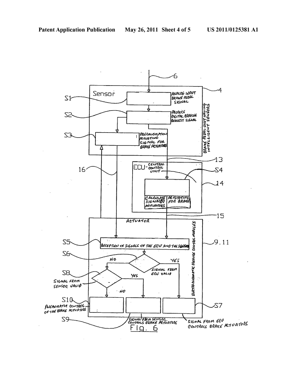 BRAKE SYSTEM AND METHOD FOR CONTROLLING A VEHICLE BRAKE - diagram, schematic, and image 05