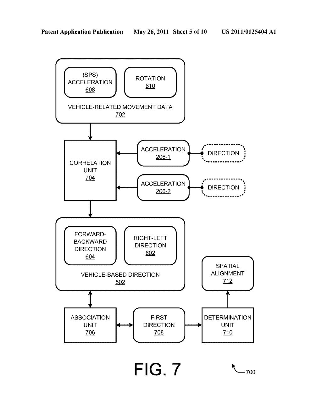 SPATIAL ALIGNMENT DETERMINATION FOR AN INERTIAL MEASUREMENT UNIT (IMU) - diagram, schematic, and image 06