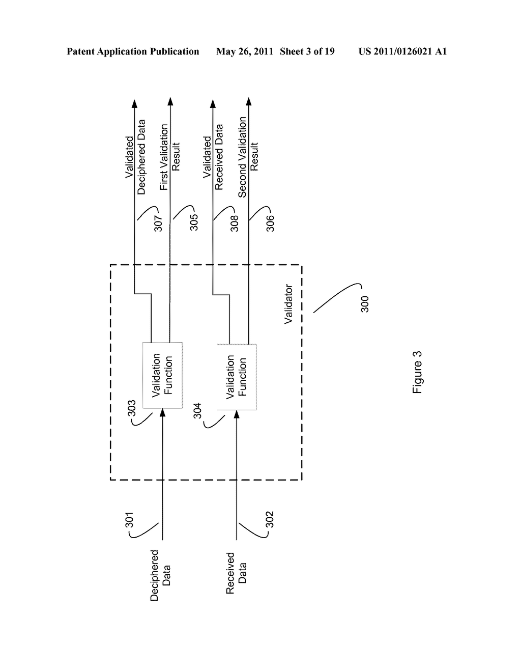 METHOD AND APPARATUS FOR TRANSMITTING AND RECEIVING SECURE AND NON-SECURE DATA - diagram, schematic, and image 04