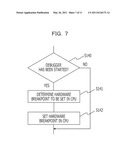 DEBUGGING METHOD AND DEBUGGING DEVICE USING HARDWARE BREAKPOINTS diagram and image