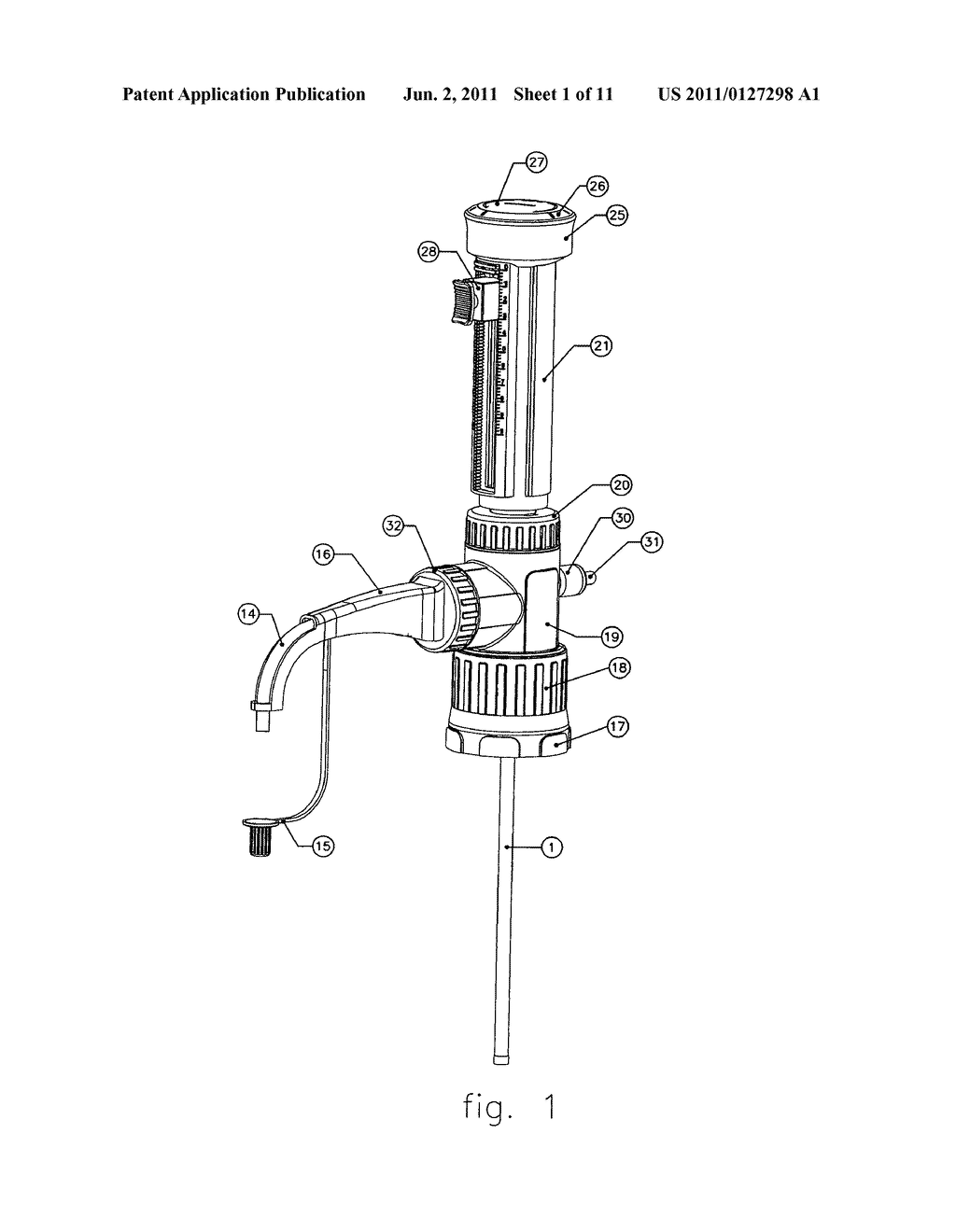 BOTTLE TOP DISPENSER WITH RECIRCULATING AND DRAINING MECHANISM - diagram, schematic, and image 02