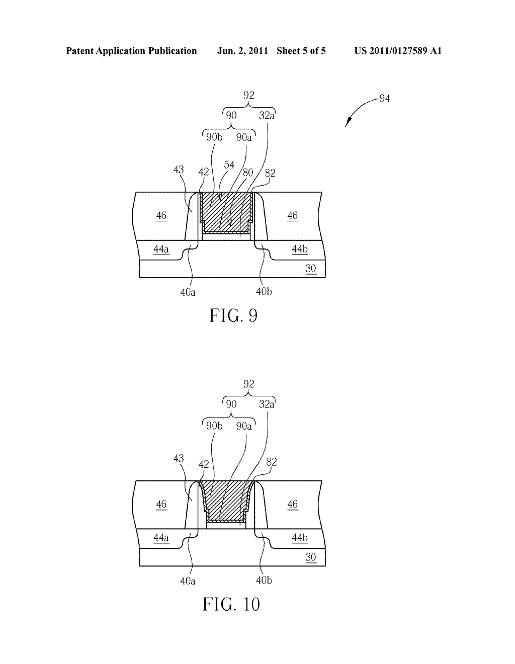 SEMICONDUCTOR STRUCTURE HAIVNG A METAL GATE AND METHOD OF FORMING THE SAME - diagram, schematic, and image 06
