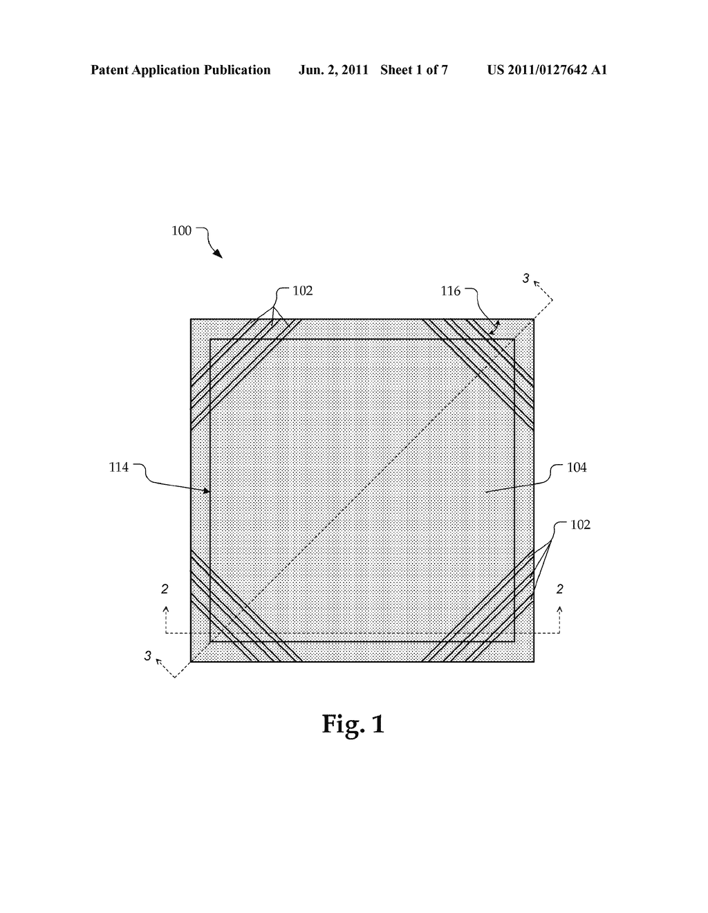 PACKAGE INCLUDING AT LEAST ONE TOPOLOGICAL FEATURE ON AN ENCAPSULANT     MATERIAL TO RESIST OUT-OF-PLANE DEFORMATION - diagram, schematic, and image 02