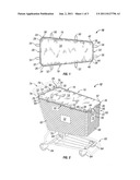 Grocery cart covering device diagram and image