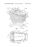 Grocery cart covering device diagram and image