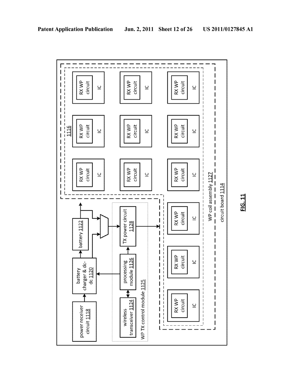 Wireless power circuit board and assembly - diagram, schematic, and image 13