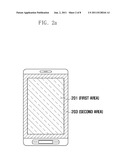 MOBILE DEVICE AND METHOD FOR OPERATING THE TOUCH PANEL diagram and image