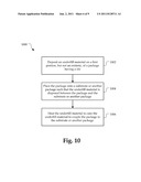 PACKAGE INCLUDING AN UNDERFILL MATERIAL IN A PORTION OF AN AREA BETWEEN     THE PACKAGE AND A SUBSTRATE OR ANOTHER PACKAGE diagram and image