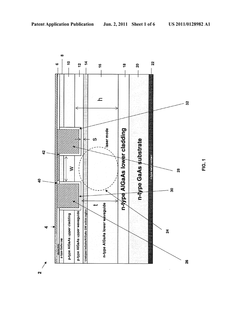 HIGH EFFICIENCY SLAB-COUPLED OPTICAL WAVEGUIDE LASER AND AMPLIFIER - diagram, schematic, and image 02