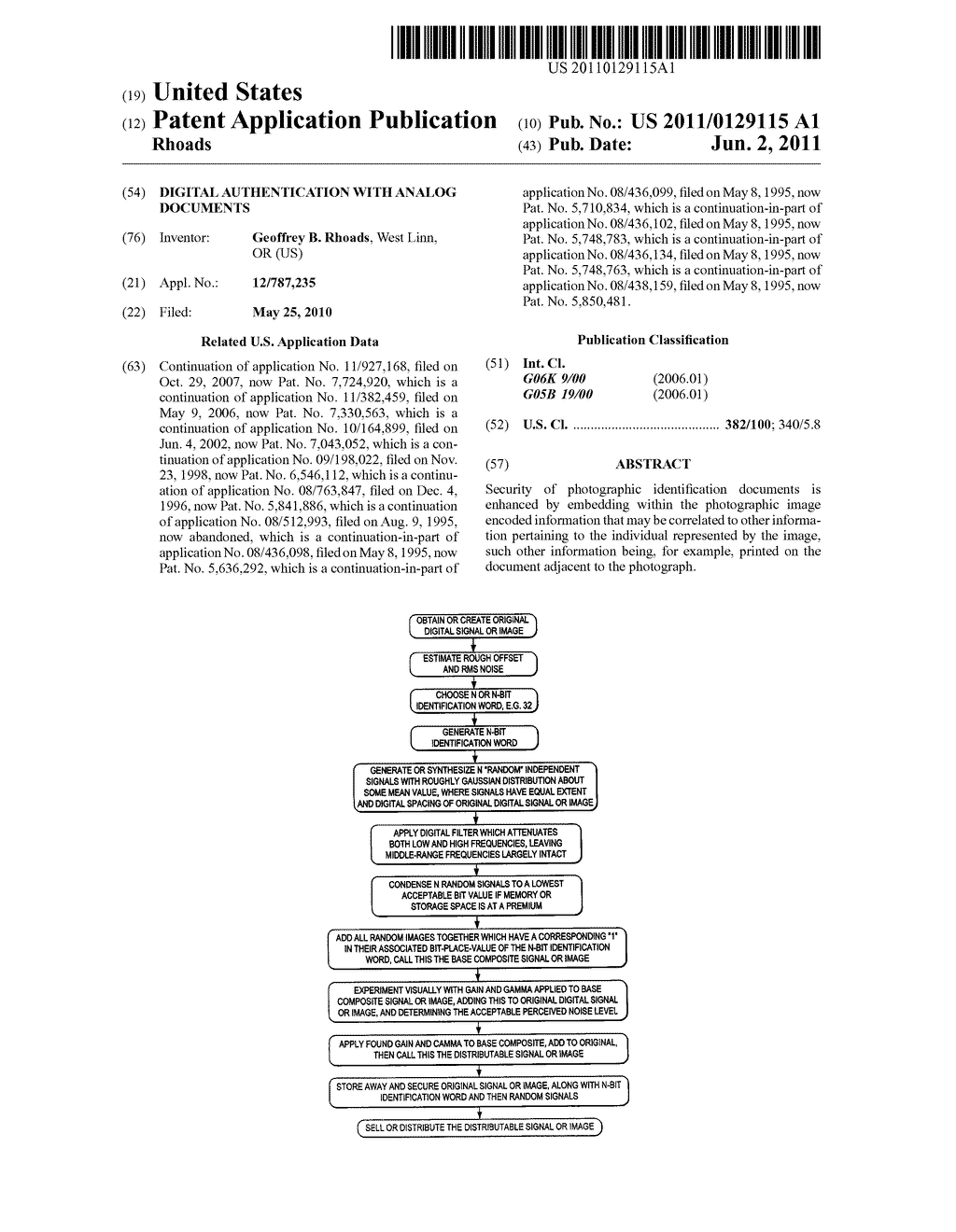 Digital Authentication with Analog Documents - diagram, schematic, and image 01