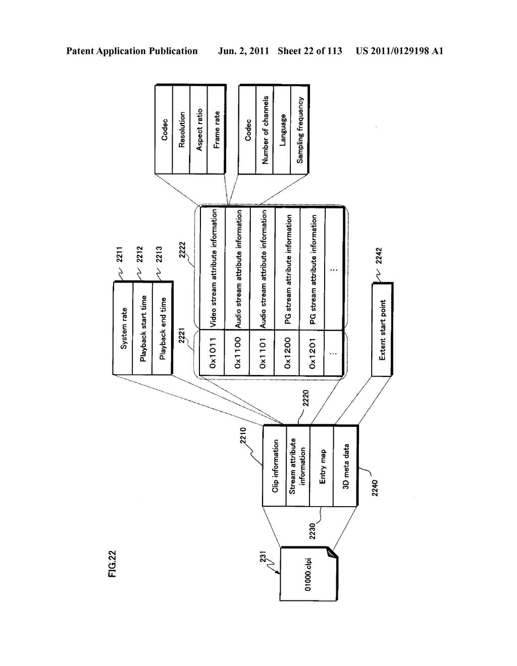 RECORDING MEDIUM, REPRODUCING DEVICE, ENCODING DEVICE, INTEGRATED CIRCUIT,     AND REPRODUCTION OUTPUT DEVICE - diagram, schematic, and image 23