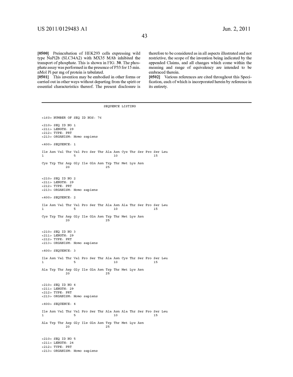 Membrane transporter NaPi2b (SCL34A1) epitope for antibody therapy,     antibodies directed thereto, and target for cancer therapy - diagram, schematic, and image 74