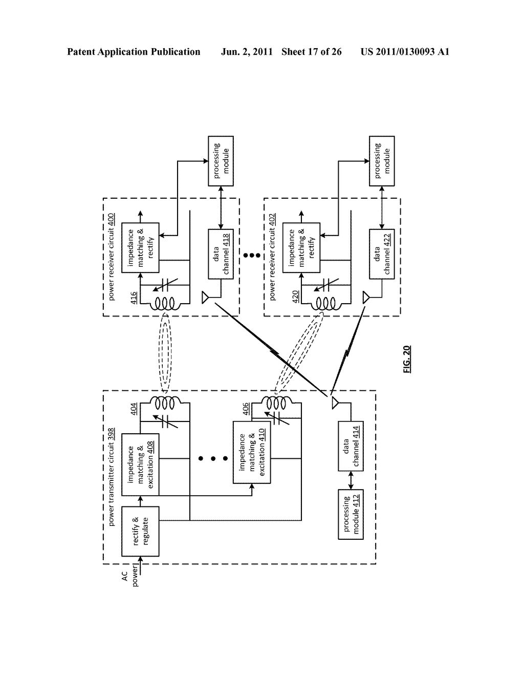 Wireless power and wireless communication integrated circuit - diagram, schematic, and image 18