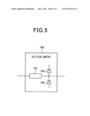 Receiver circuit adapted to communication apparatuses operative with     different power voltage range diagram and image