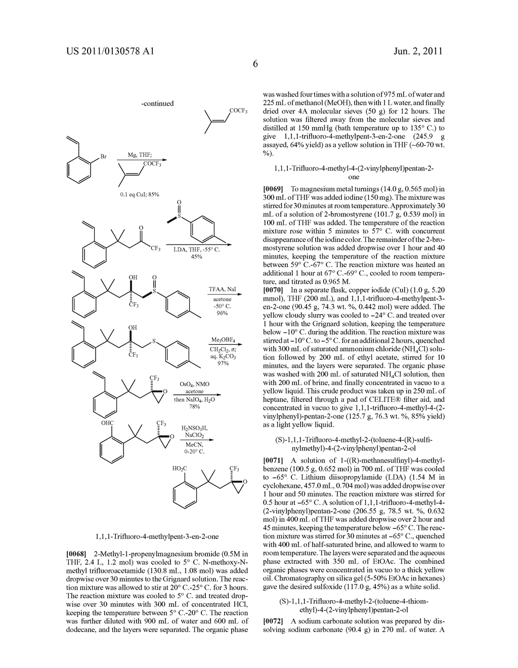 STEREOSELECTIVE SYNTHESIS OF CERTAIN TRIFLUOROMETHYL-SUBSTITUTED ALCOHOLS - diagram, schematic, and image 07
