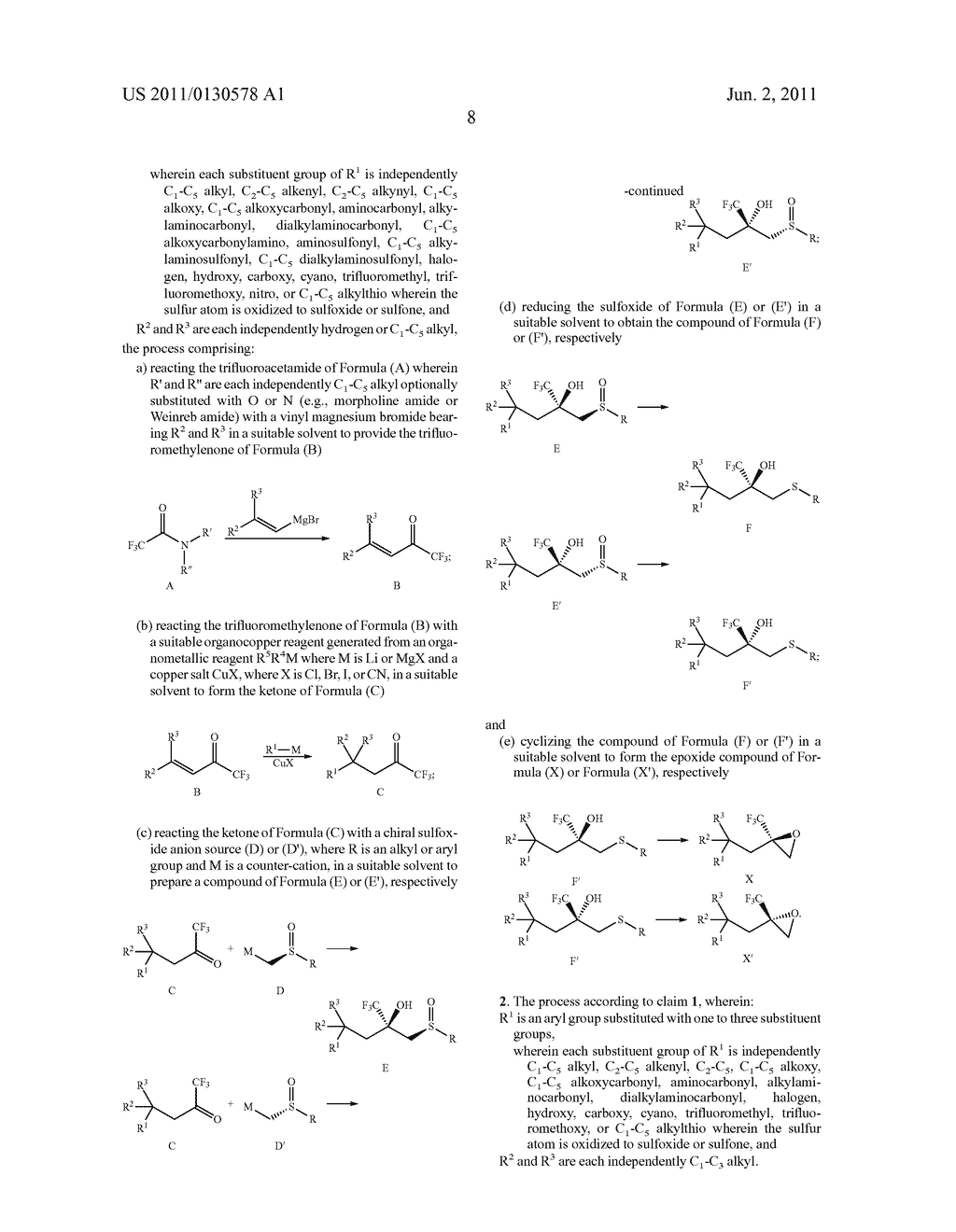 STEREOSELECTIVE SYNTHESIS OF CERTAIN TRIFLUOROMETHYL-SUBSTITUTED ALCOHOLS - diagram, schematic, and image 09