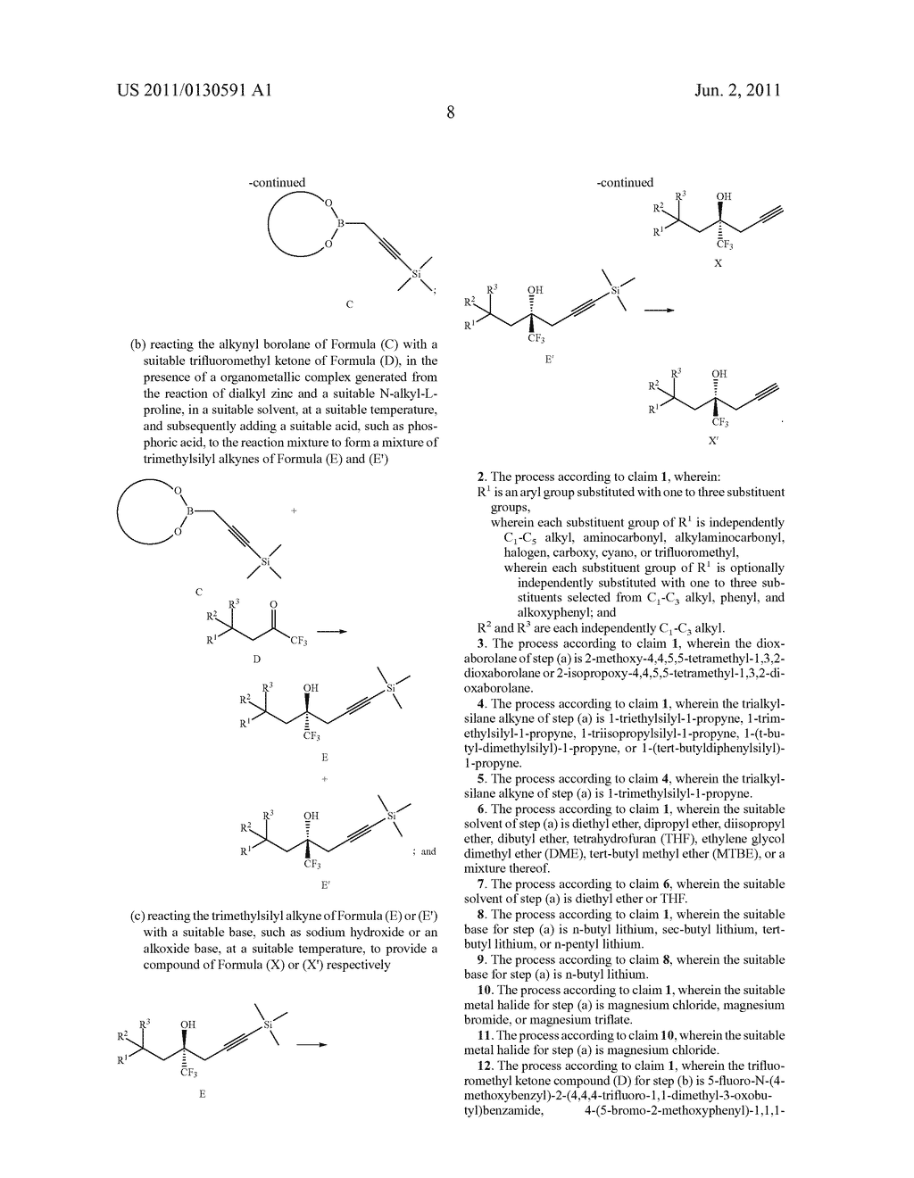 STEROSELECTIVE SYNTHESIS OF CERTAIN TRIFLUOROMETHYL-SUBSTITUTED ALCOHOLS - diagram, schematic, and image 09