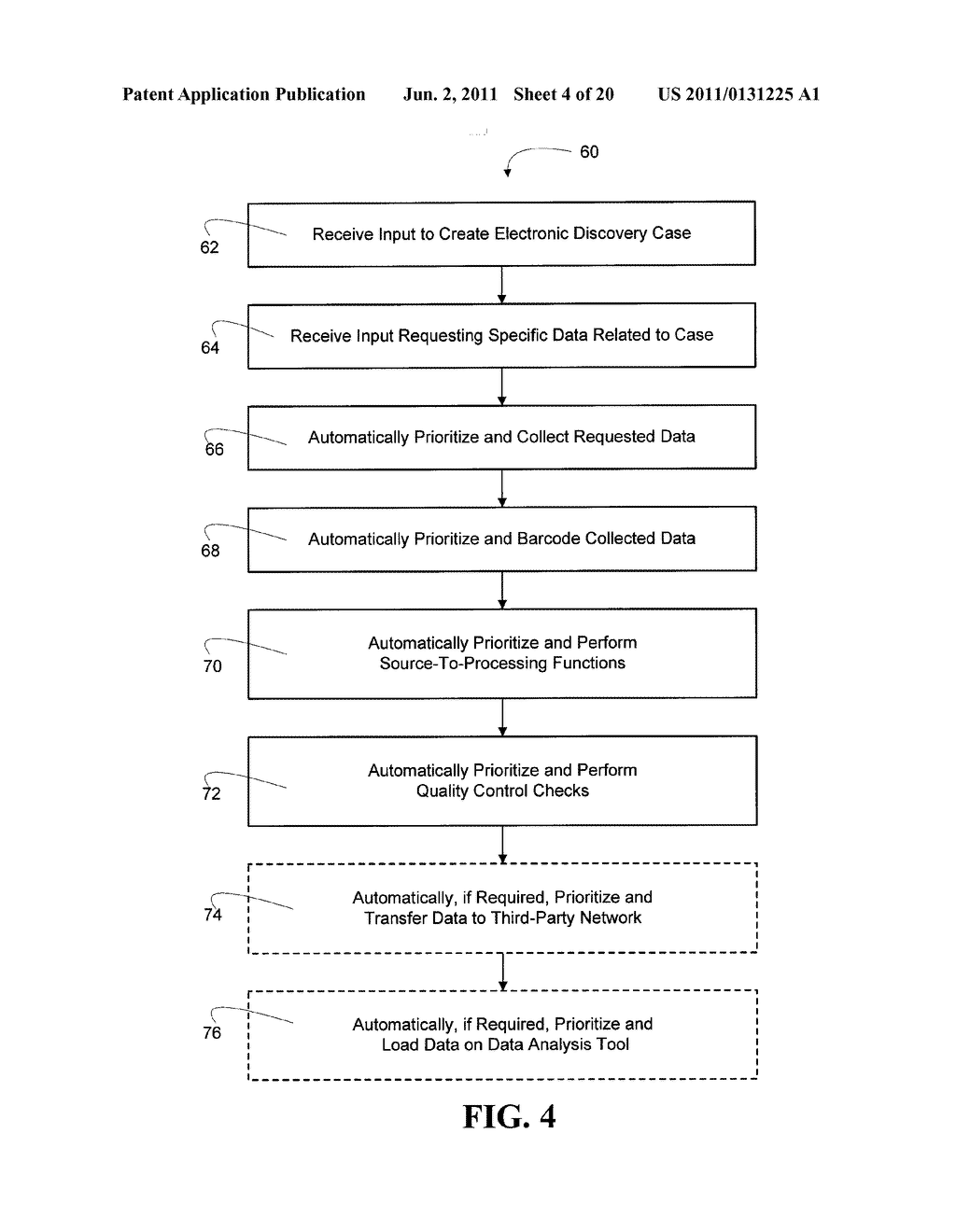 AUTOMATED STRAIGHT-THROUGH PROCESSING IN AN ELECTRONIC DISCOVERY SYSTEM - diagram, schematic, and image 05