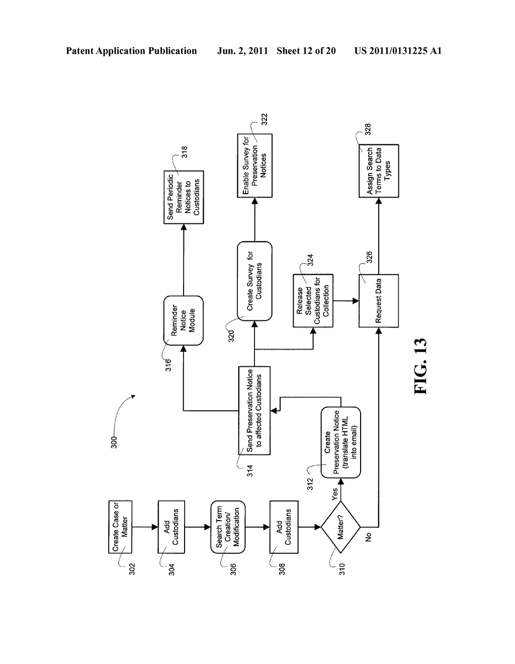 AUTOMATED STRAIGHT-THROUGH PROCESSING IN AN ELECTRONIC DISCOVERY SYSTEM - diagram, schematic, and image 13