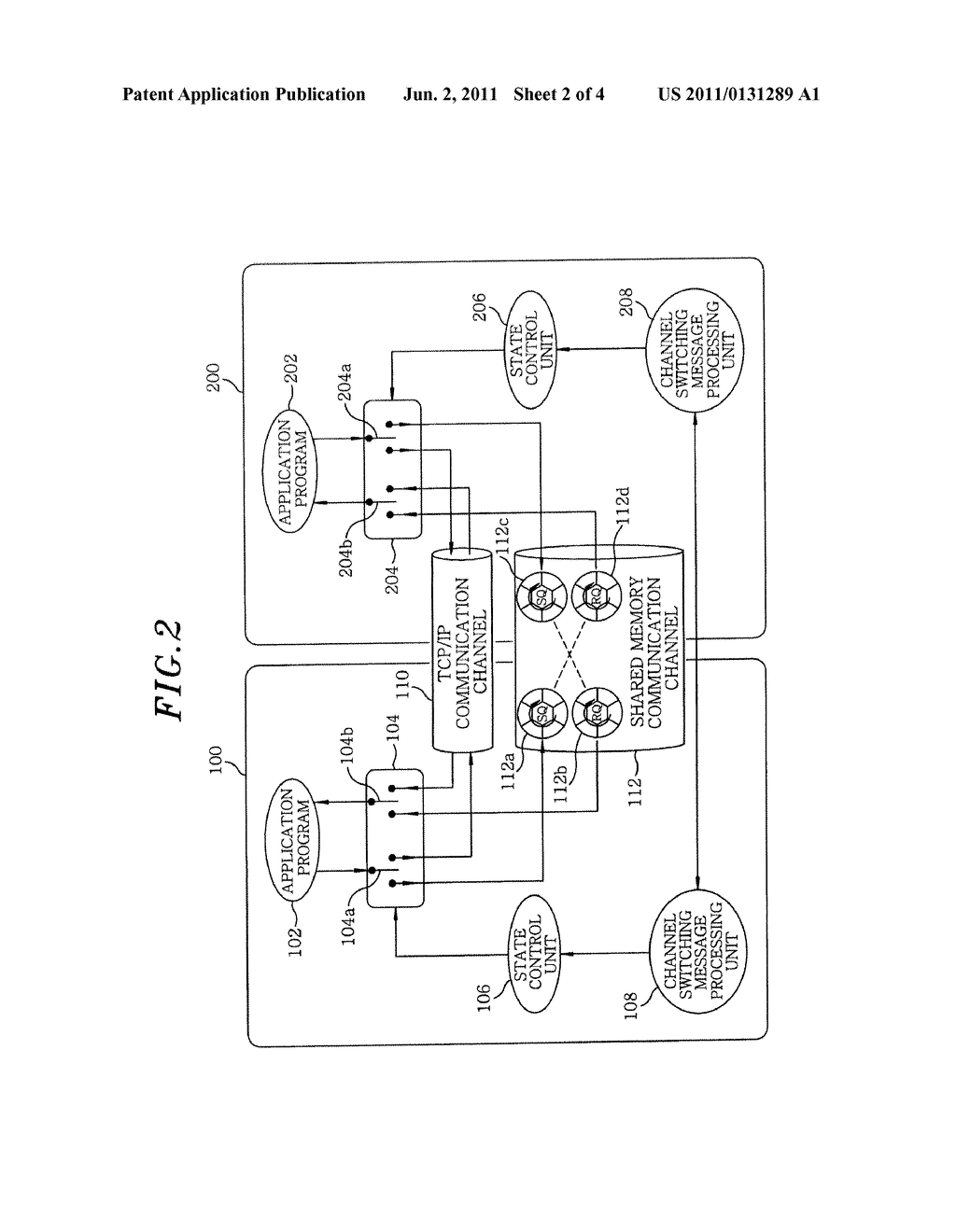 METHOD AND APPARATUS FOR SWITCHING COMMUNICATION CHANNEL IN SHARED MEMORY     COMMUNICATION ENVIRONMENT - diagram, schematic, and image 03