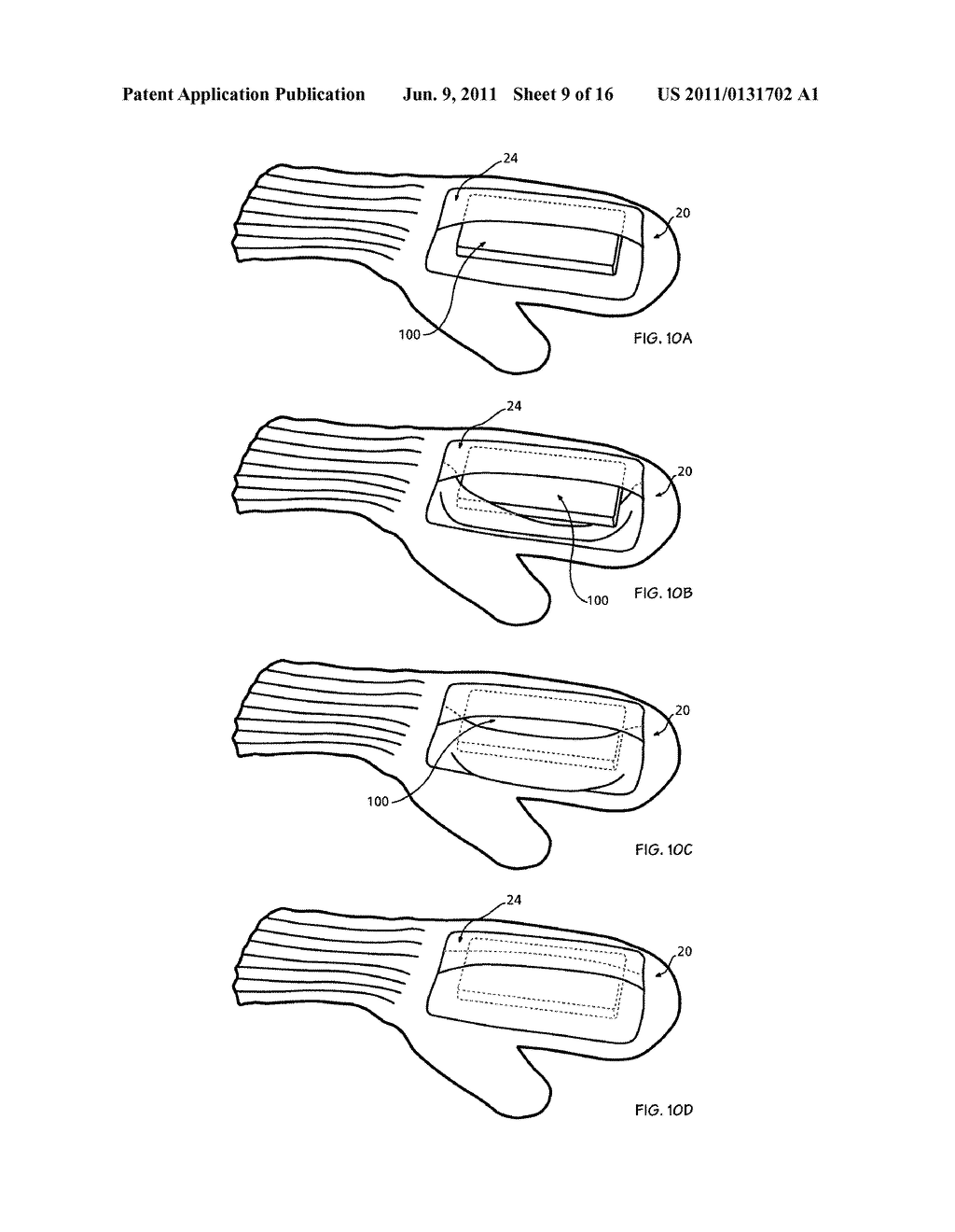 HAND COVERING(S) WITH DISPENSER AND/OR RECEPTACLE POCKET - diagram, schematic, and image 10