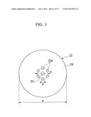 HOLE DIAMETER MEASURING METHOD AND DEVICE FOR HOLEY OPTICAL FIBER, AND     MANUFACTURING METHOD AND DEVICE FOR HOLEY OPTICAL FIBER diagram and image