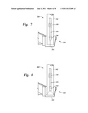 Apparatus for removing debris from gutters, troughs and other overhead     open conduits diagram and image