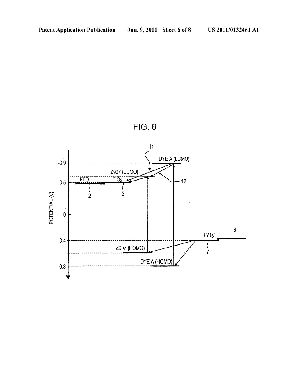 DYE-SENSITIZED PHOTOELECTRIC CONVERSION ELEMENT AND METHOD FOR     MANUFACTURING THE SAME AND ELECTRONIC APPARATUS - diagram, schematic, and image 07