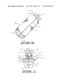 DECORATIVE SLEEVE COVER FORMED OF A PAPER AND/OR POLYMERIC MATERIAL HAVING     A TEXTURE OR APPEARANCE SIMULATING THE TEXTURE OR APPEARANCE OF CLOTH diagram and image