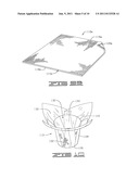 DECORATIVE SLEEVE COVER FORMED OF A PAPER AND/OR POLYMERIC MATERIAL HAVING     A TEXTURE OR APPEARANCE SIMULATING THE TEXTURE OR APPEARANCE OF CLOTH diagram and image