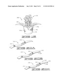 DECORATIVE SLEEVE COVER FORMED OF A PAPER AND/OR POLYMERIC MATERIAL HAVING     A TEXTURE OR APPEARANCE SIMULATING THE TEXTURE OR APPEARANCE OF CLOTH diagram and image