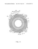 HEAT DISSIPATION DEVICE WITH ROTATION-LOCKED HEAT SINK diagram and image