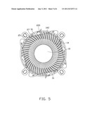 HEAT DISSIPATION DEVICE WITH ROTATION-LOCKED HEAT SINK diagram and image