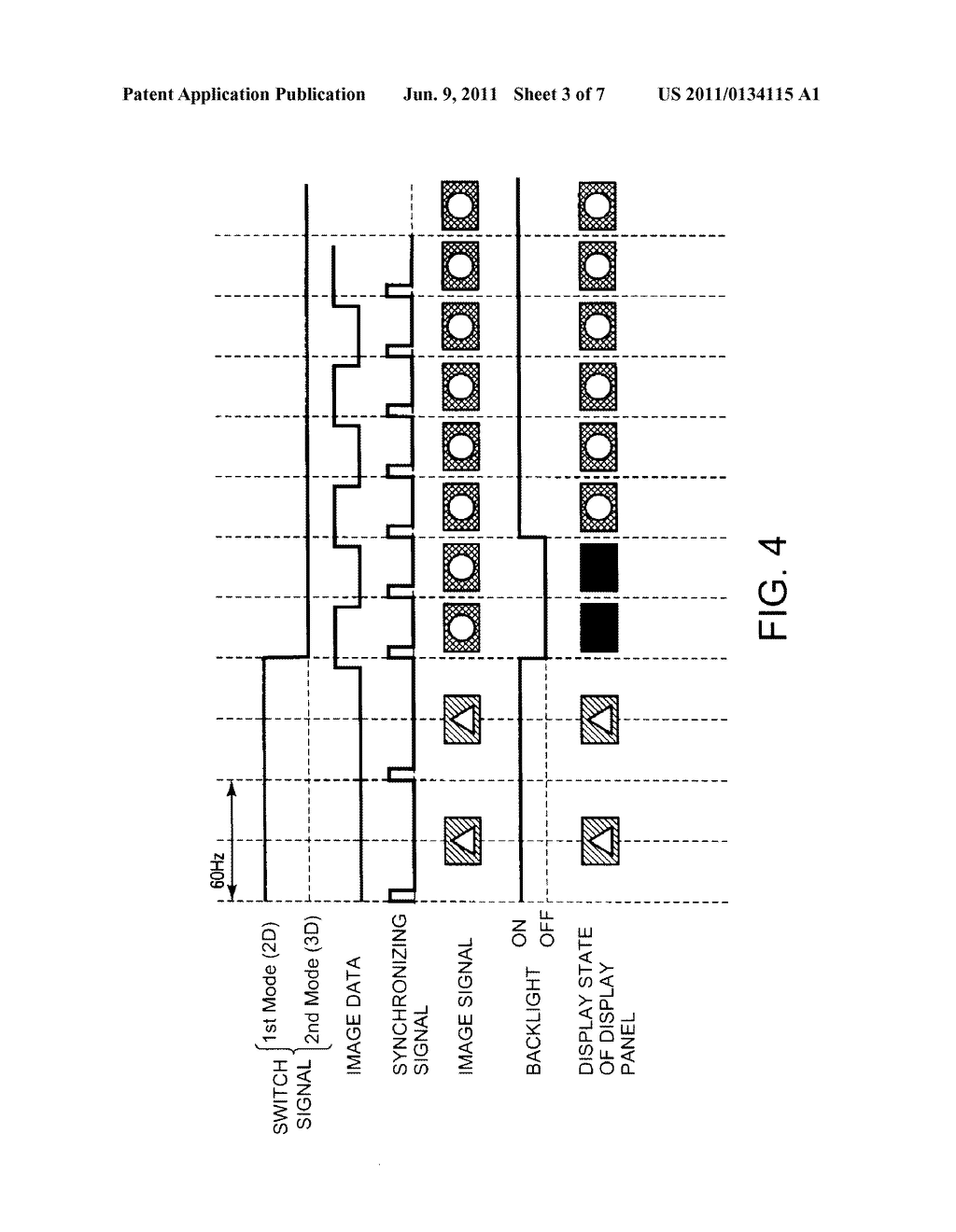 DISPLAY DEVICE, LIQUID CRYSTAL SHUTTER GLASSES AND DISPLAY SYSTEM USING     THE SAME - diagram, schematic, and image 04