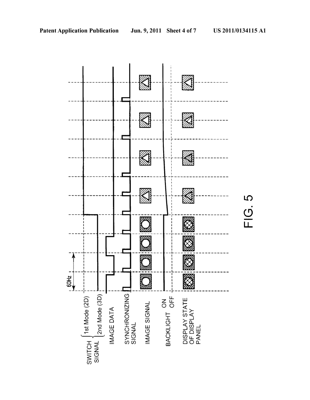 DISPLAY DEVICE, LIQUID CRYSTAL SHUTTER GLASSES AND DISPLAY SYSTEM USING     THE SAME - diagram, schematic, and image 05