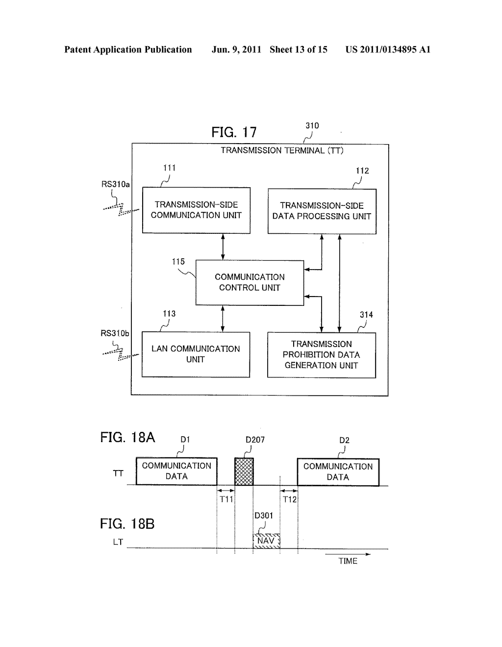 WIRELESS COMMUNICATION SYSTEM, TRANSMISSION TERMINAL, RECEPTION TERMINAL,     AND TRANSMISSION METHOD - diagram, schematic, and image 14